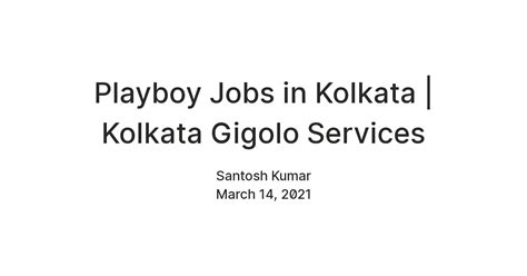 Kolkata Gigolo